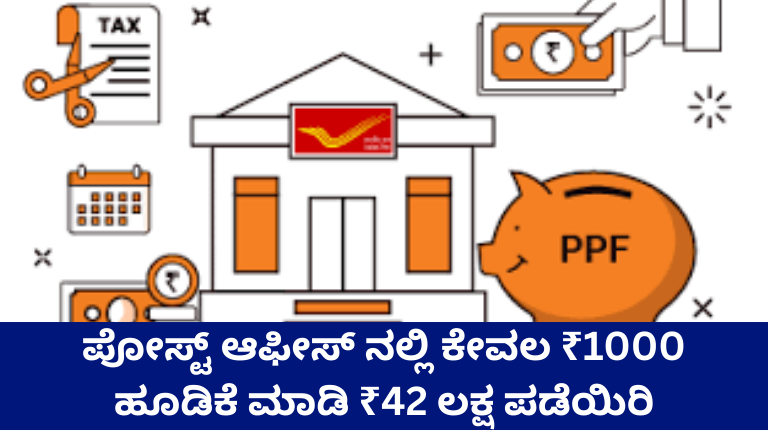 ಪೋಸ್ಟ್ ಆಫೀಸ್ PPF: ತಿಂಗಳಿಗೆ ಕೇವಲ ₹1000 ಹೂಡಿಕೆ ಮಾಡಿ ಲಕ್ಷಾಂತರ ರೂಪಾಯಿ ಸಂಪತ್ತು ಹೇಗೆ? ₹42 ಲಕ್ಷ ಸಿಗೋ ಸತ್ಯವೇನು? ಸಂಪೂರ್ಣ ಮಾರ್ಗದರ್ಶಿ