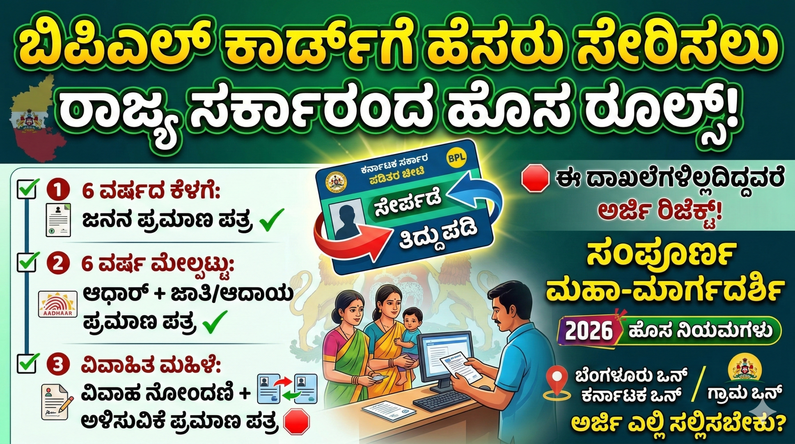 BPL Ration Card Rules 2026